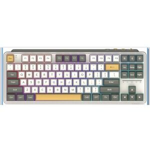 MIIIW Z870 ART 75% Mechanical Keyboard‎ Wireless RGB Gateron Yellow 87 Key